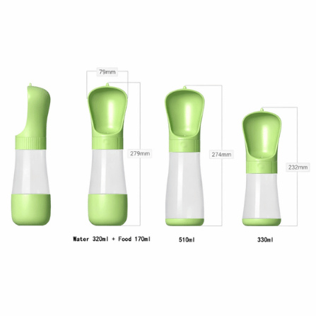 Botella de Agua y Comida para Perros