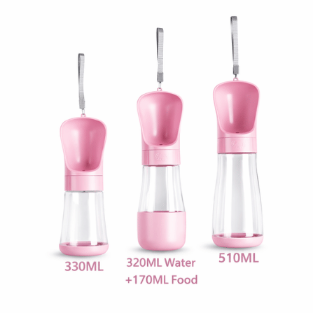 Botella de Agua y Comida para Perros