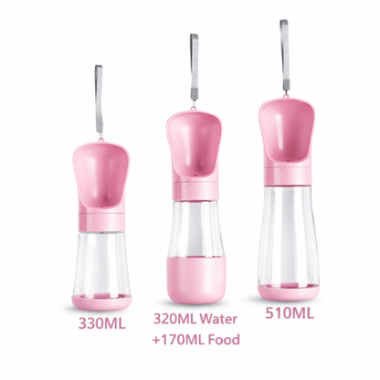 Botella de Agua y Comida para Perros